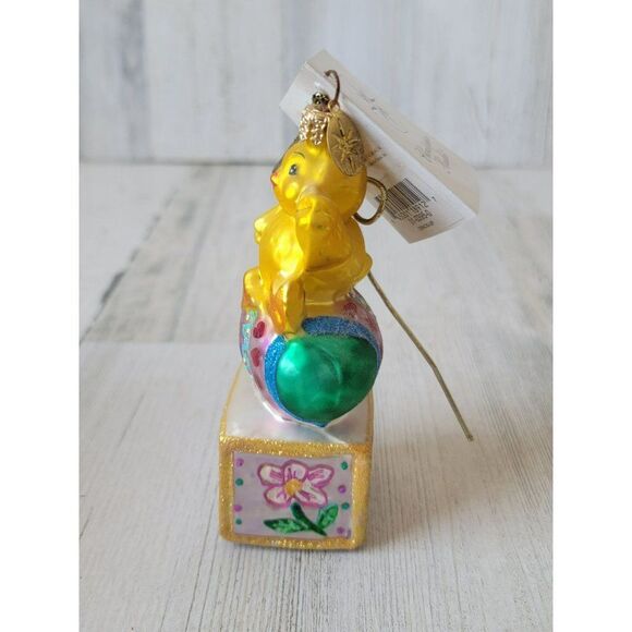Radko Crack-up Easter blown glass ornament chick glitter egg Xmas - Picture 3 of 7